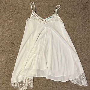 white lingerie night dress